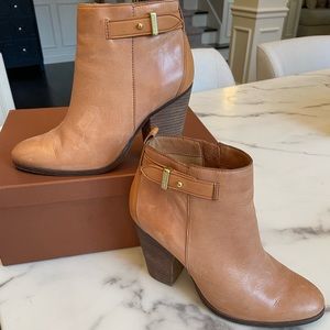 Coach Tan Leather Booties